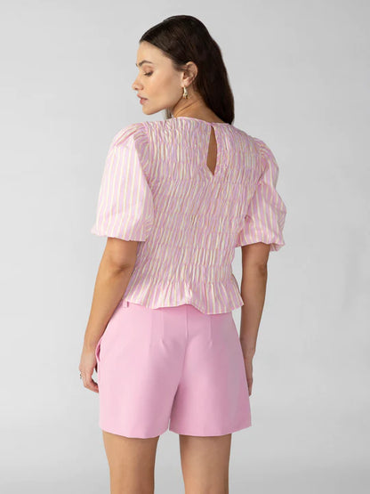 Pink Stripe Together Again Top