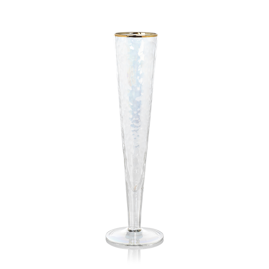 Modern Copper and Glass Champagne Flute – Shadow Breeze