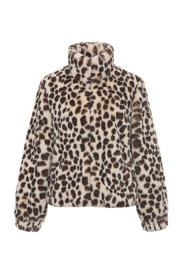 Modern Leopard Fur Jacket