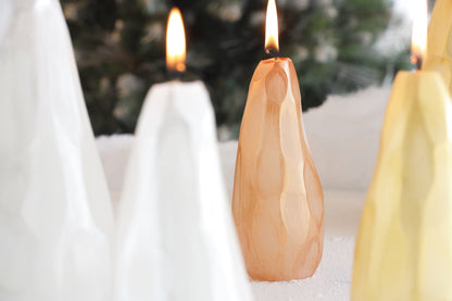 Faceted Pear Candle-Large
