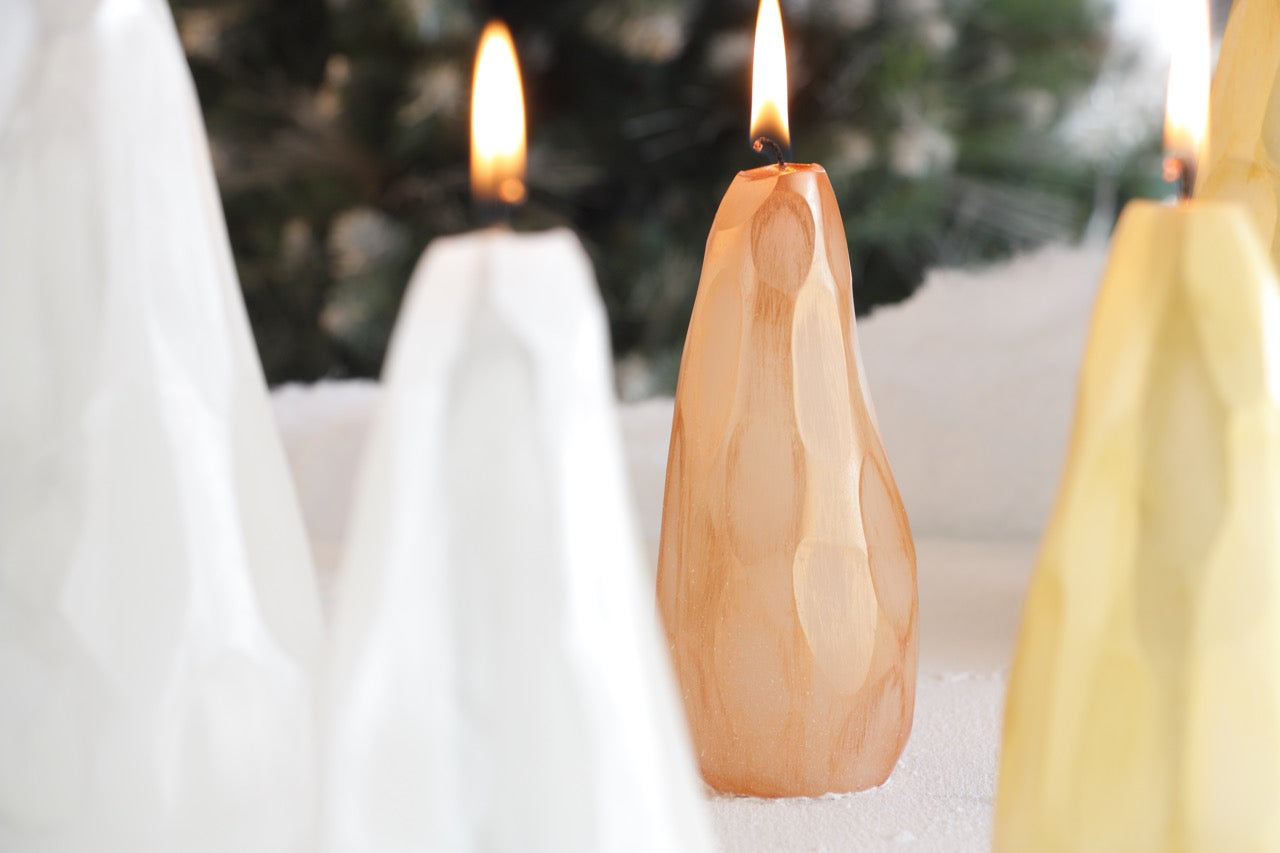 Faceted Pear Candle-Small