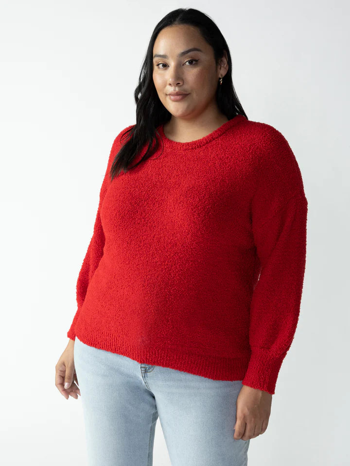 Rouge Plush Volume Slv Sweater