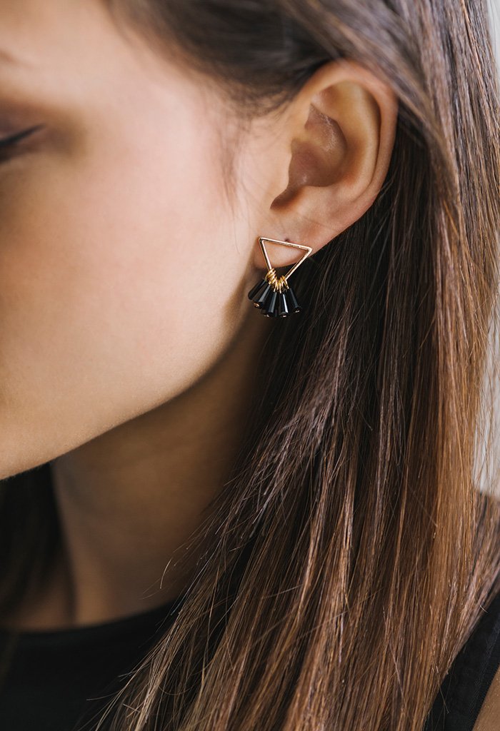 GD-Confetti Triangle Earrings