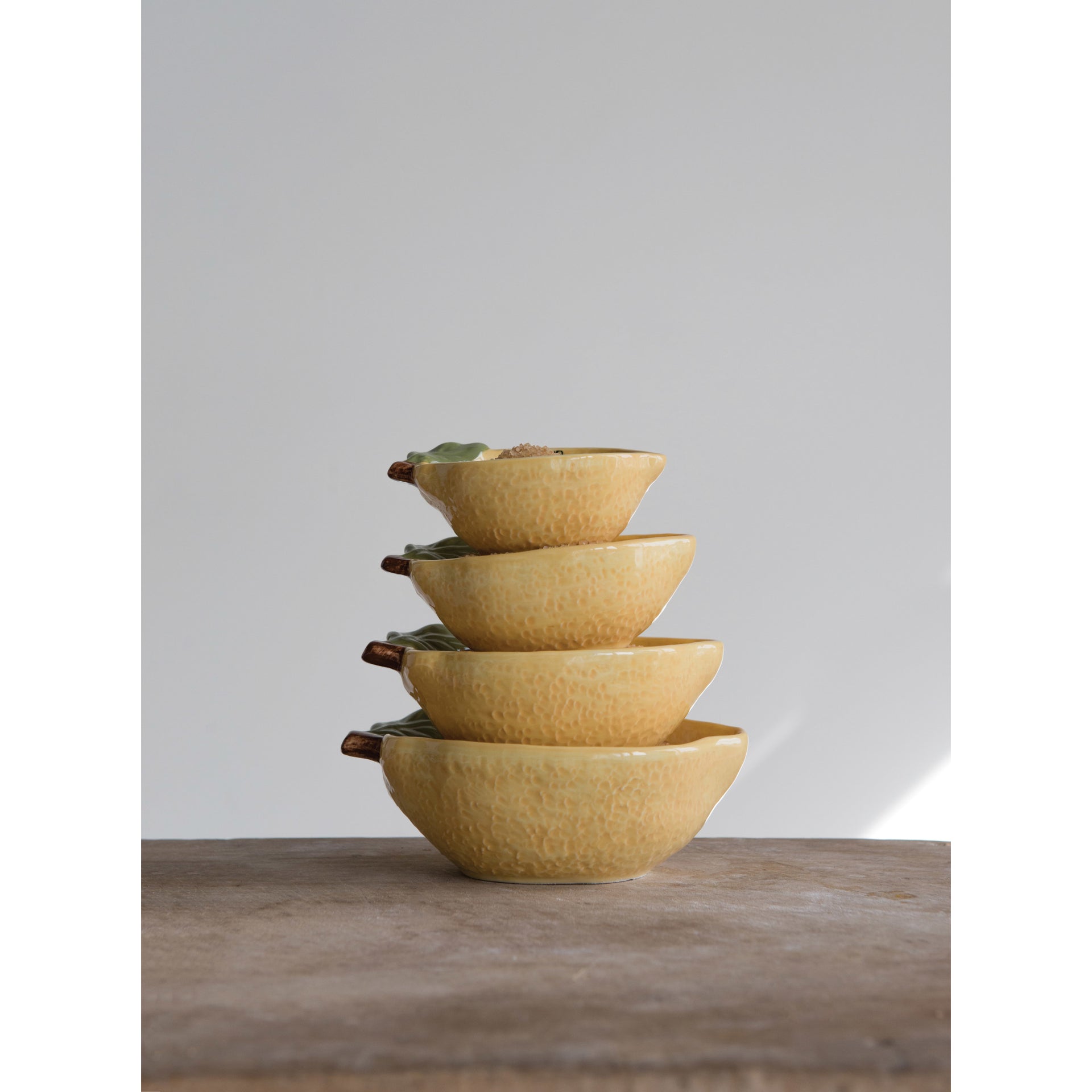 Stoneware Lemon Measuring Cups, Set of 4 – Lucy Rose