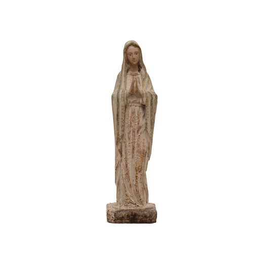 12"H Magnesia Vintage Reproduction Virgin Mary Statue