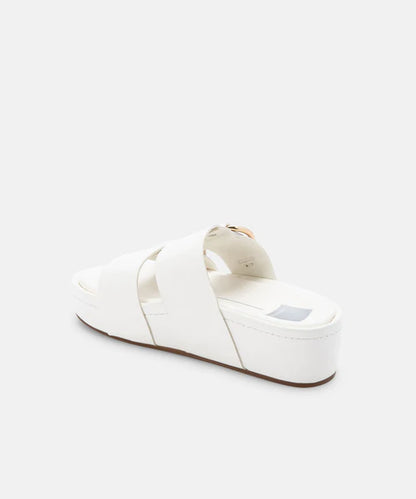 White Cici Platform Sandal