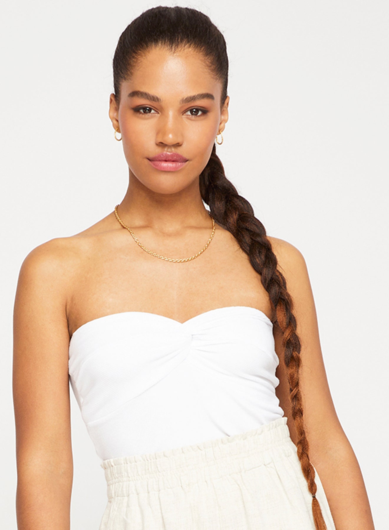 White Weaver Tube Top – Lucy Rose