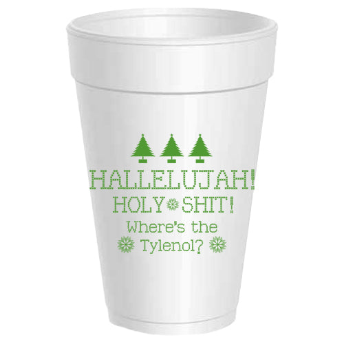 Hallelujah Tylenol Styrofoam Cups Sleeve