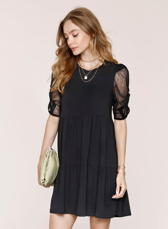 Black S/S Perri Dress