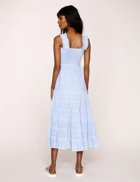 Sky Blue Yara Midi Dress Lucy Rose Sky Blue Yara Midi Dress Lucy Rose