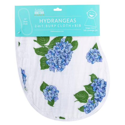 Hydrangea Burp Cloth/Bib