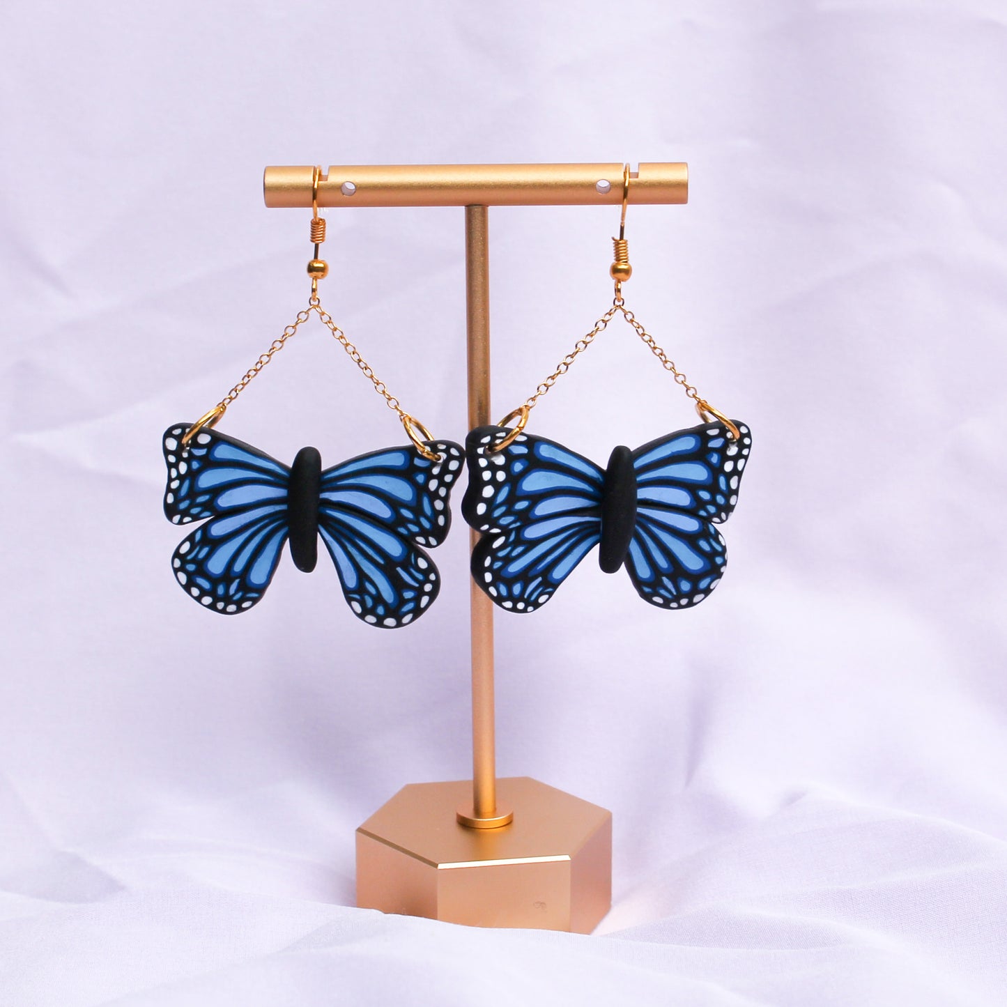 Blue Morpho Butterfly Dangles