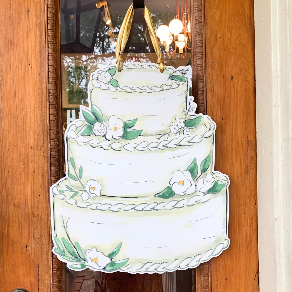 Wedding Cake Door Hanger