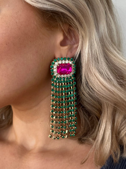 Extravagant Crystal Drop Earrings