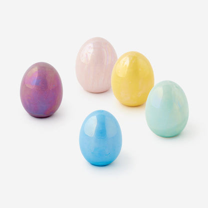 3" Iridescent Ceramic Egg
