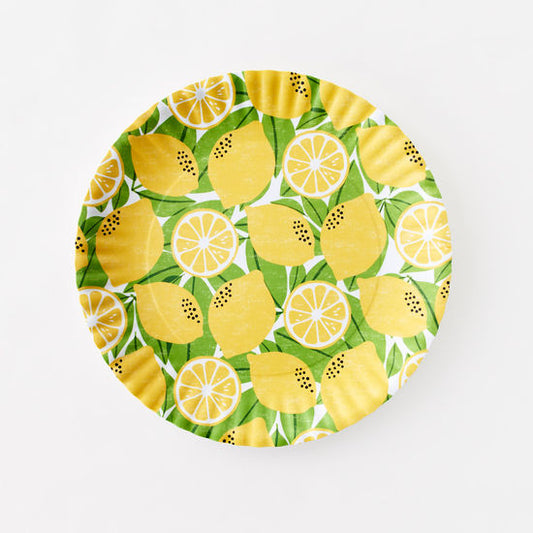 Lemon "Paper" Melamine Platter