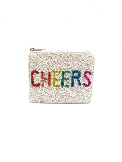 Cheers Mini Beaded Pouch