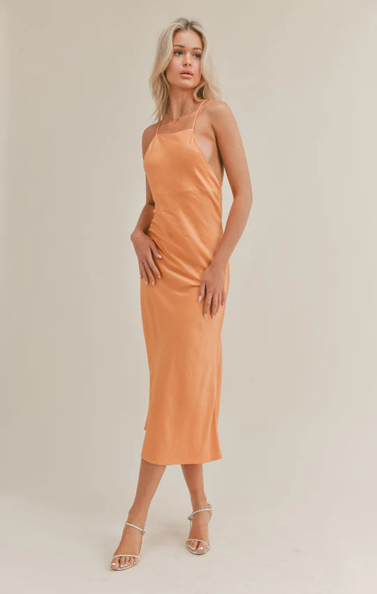 Apricot Jess Midi Dress