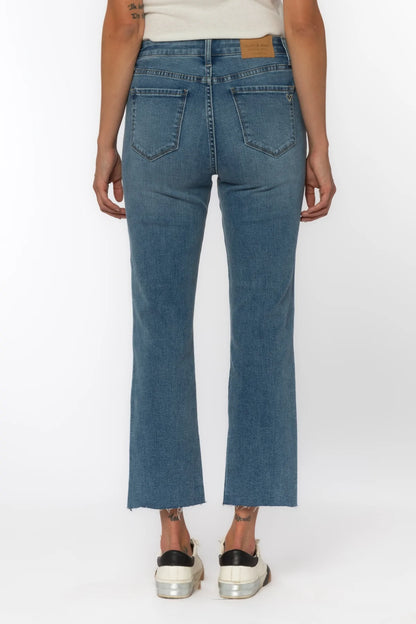 Maven Blue High Rise Cropped Jeans