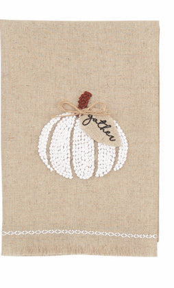 Gathered Pumpkin  French Knot Twl
