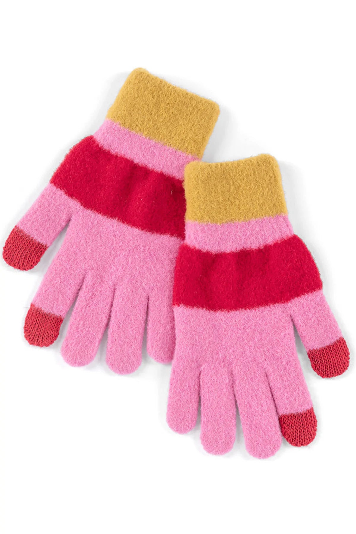 Pink Carina Touchscreen Gloves