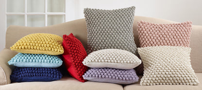 20x20 Crochet Pompom Pillow