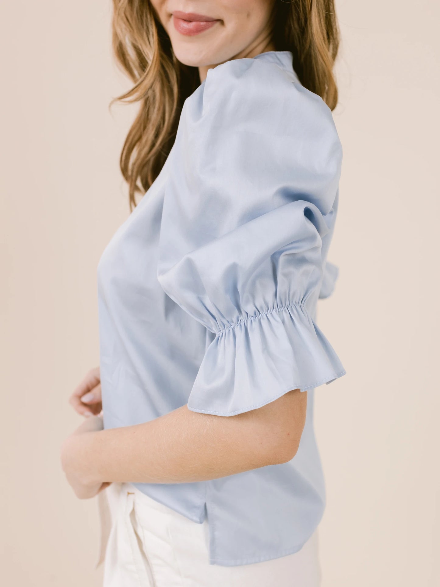 Blue Betsy Blouse Top