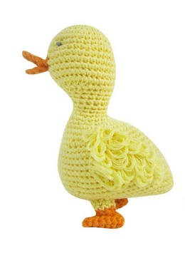 Crochet Domi Duck Rattle Toy