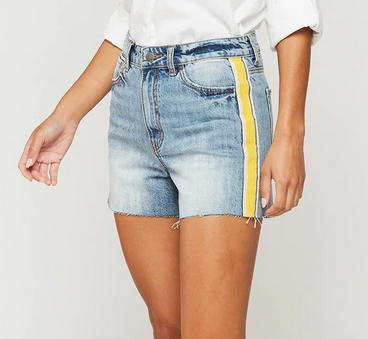 Yellow Stripe Relaxed Short