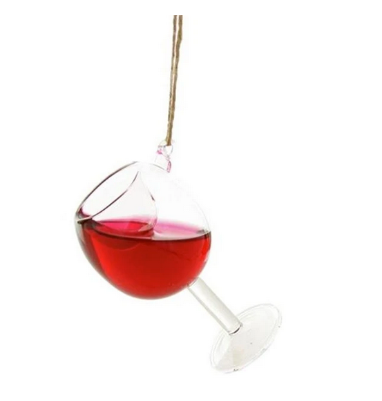 Glass of Red Wine Ornament