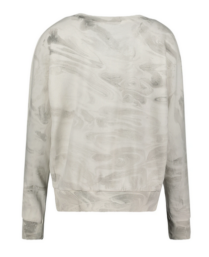 Silver Crystal L/S Vneck Sweatshirt