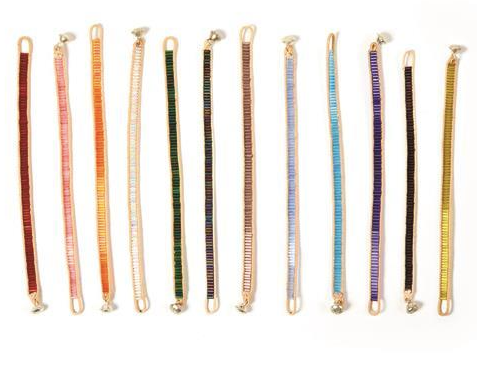 Color Bar Beaded Bracelets