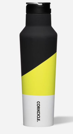Color Block Sport Canteen-Electric Yellow