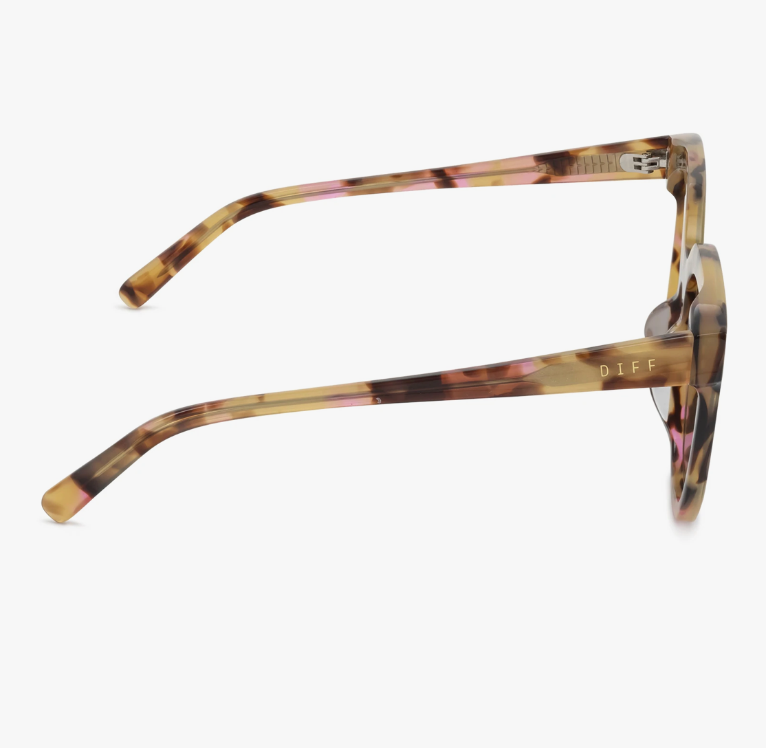 Gia Lotus Tort/Cherry Blossom Mirror Sunglasses