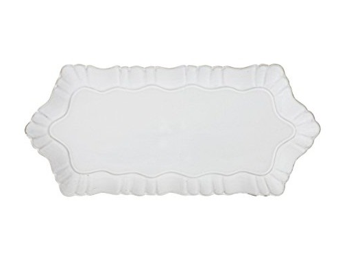 White Fluted Platter