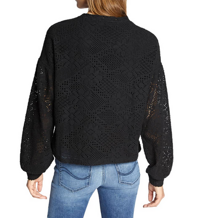 Geneva Black Lace Popover