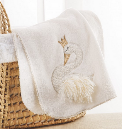Swan Fleece Blanket