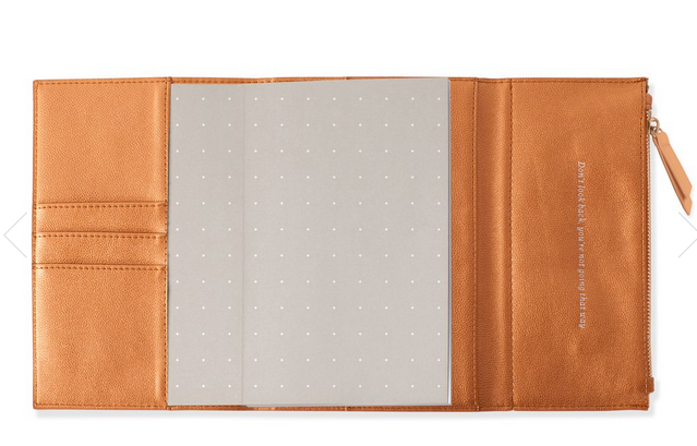 Copper Fx Leather Clutch Journal