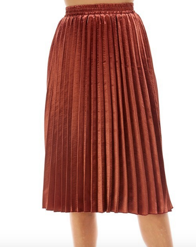 Amber Pleat Midi Skirt