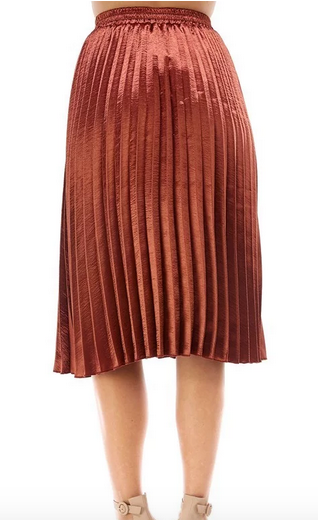 Amber Pleat Midi Skirt