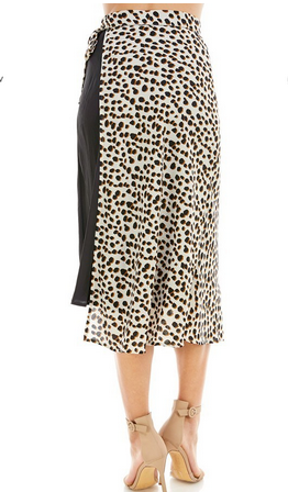 Leopard Wrap skirt