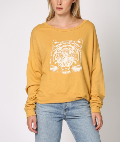 Mustard tiger shirt 2025