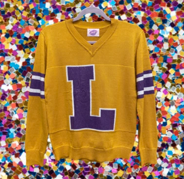 L Gold LSU Jersey Sweater