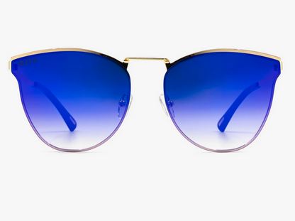 Sadie Gold & Purple Lens Sunglasses