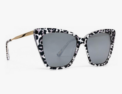 Becky II Leopard & Grey Lens Sunglasses