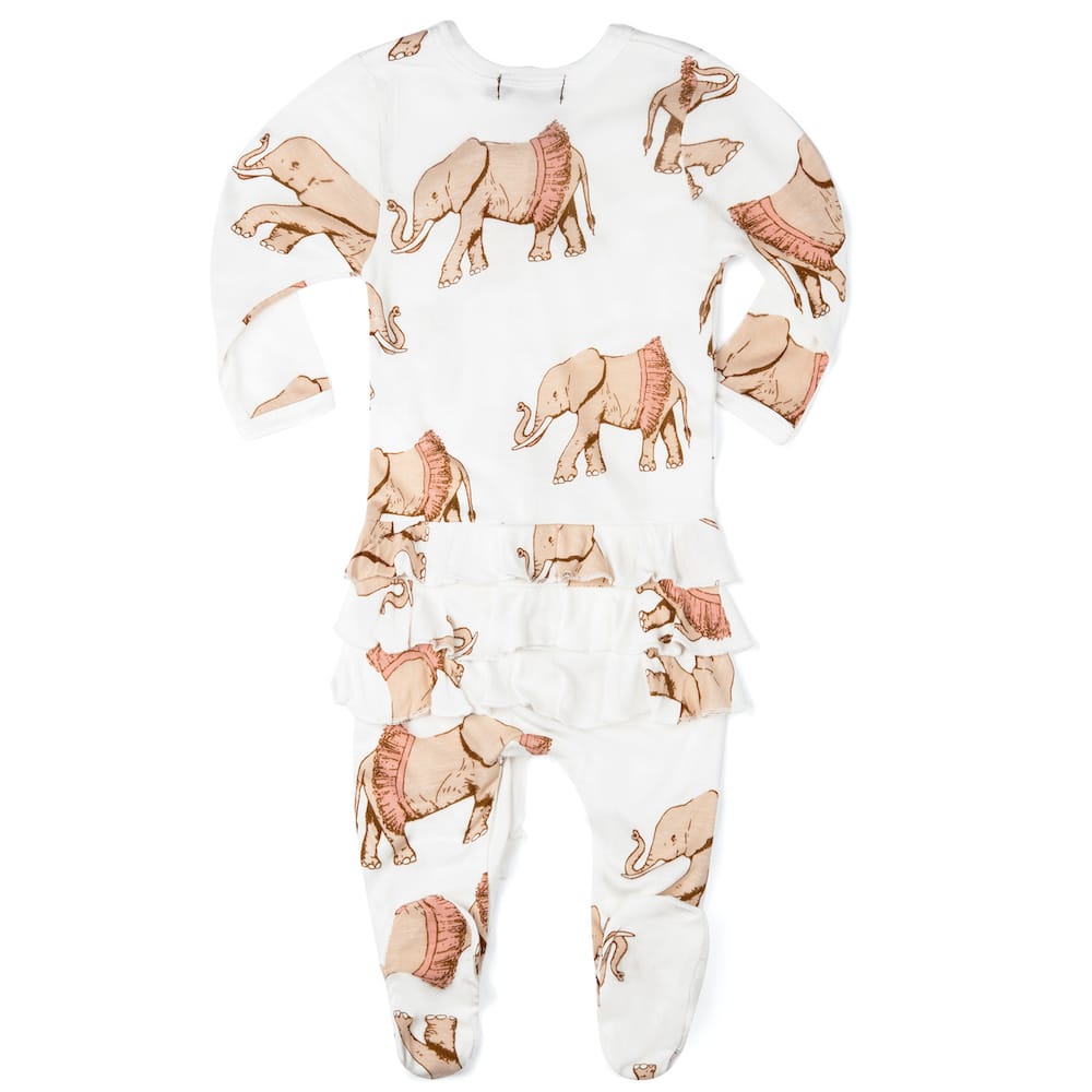 Bamboo Ruffle Footed Romper