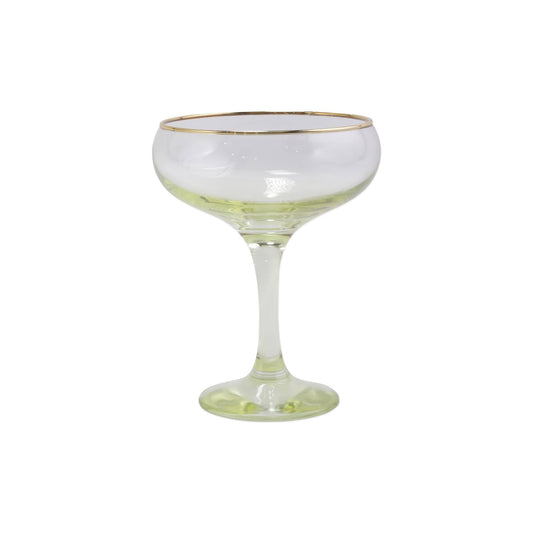 Yellow Coupe Champagne Glass
