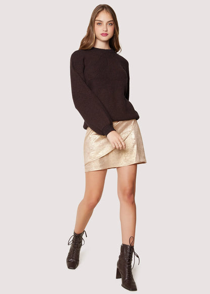 Rose/Gold Pixie Dust Mini Skirt