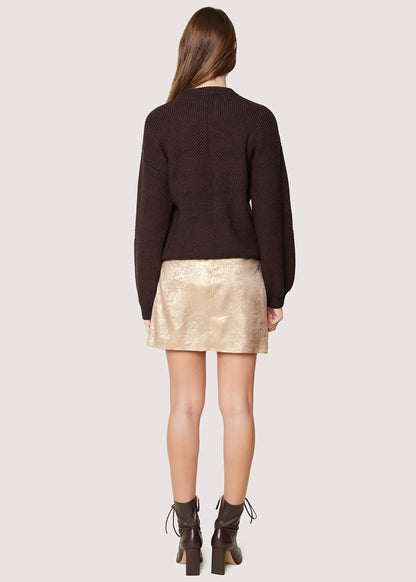 Rose/Gold Pixie Dust Mini Skirt