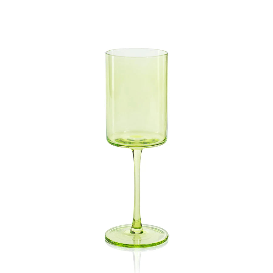 Lt Green Fruttuoso Wine Glass